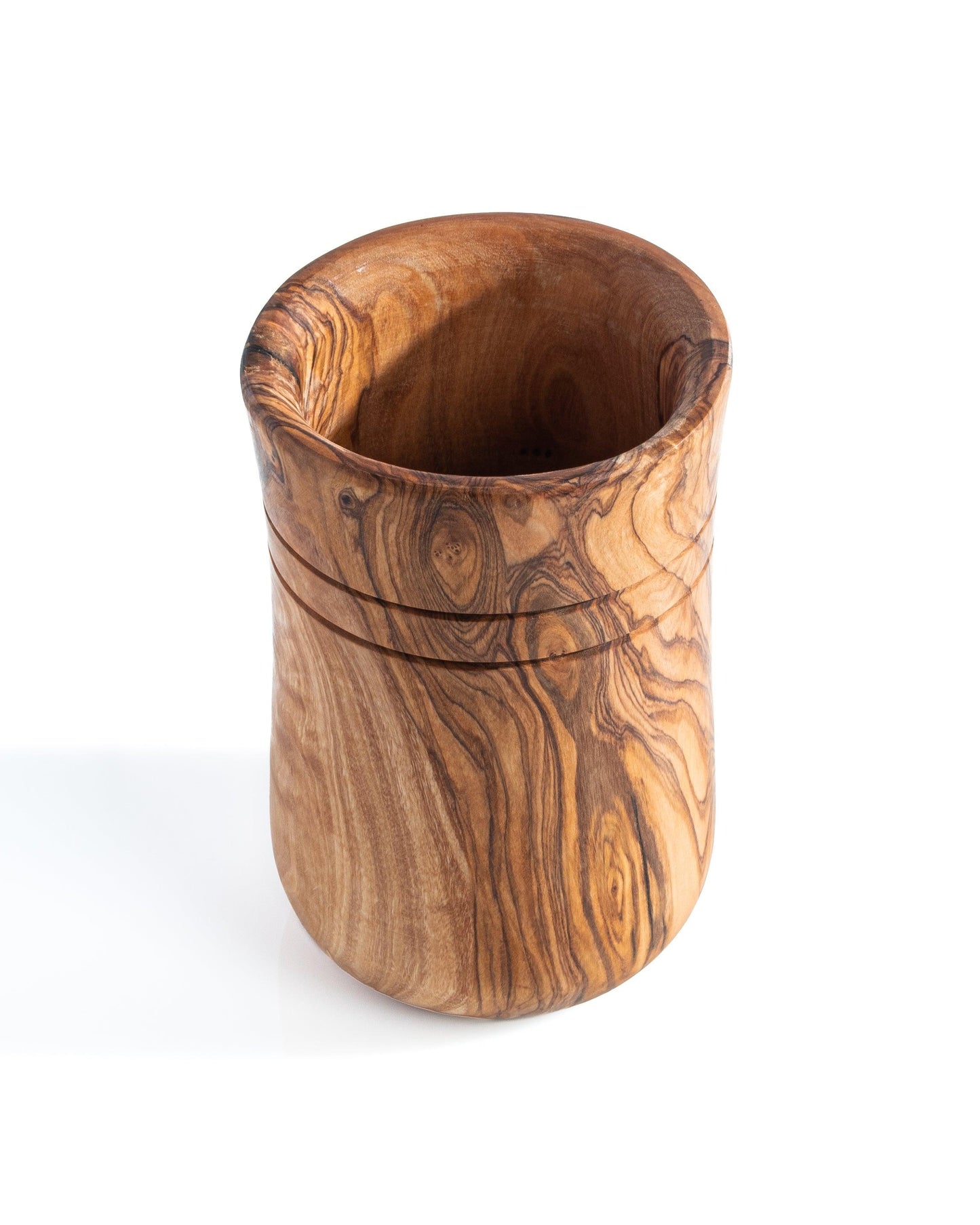 Porte-ustensiles en bois d'olivier