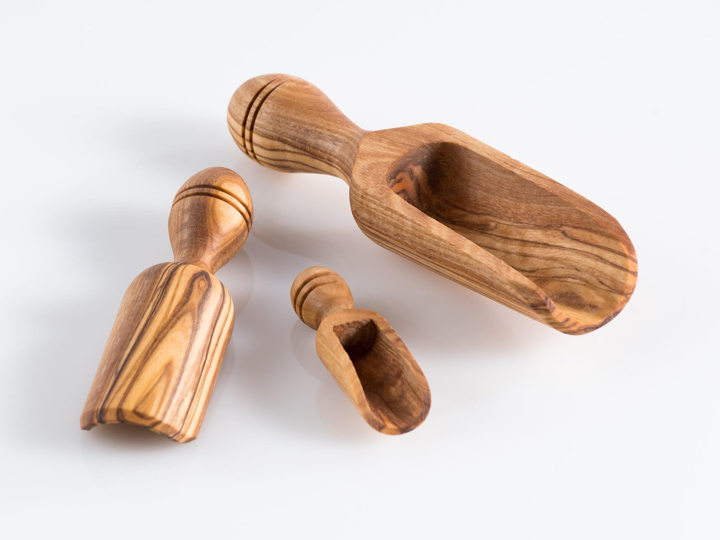 Set de Doseurs de Cuisine en Bois d'Olivier - 3 Tailles