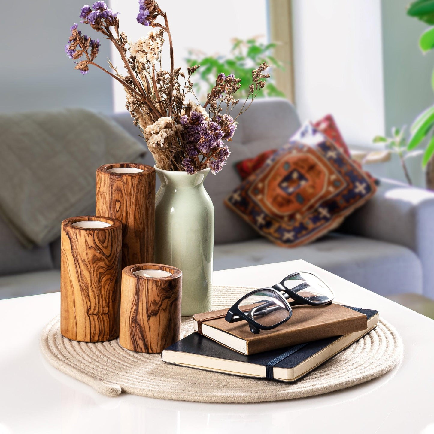 Set de Table Beige Multi-Usage 32cm - Décoratif, Protecteur, Élégant et Durable