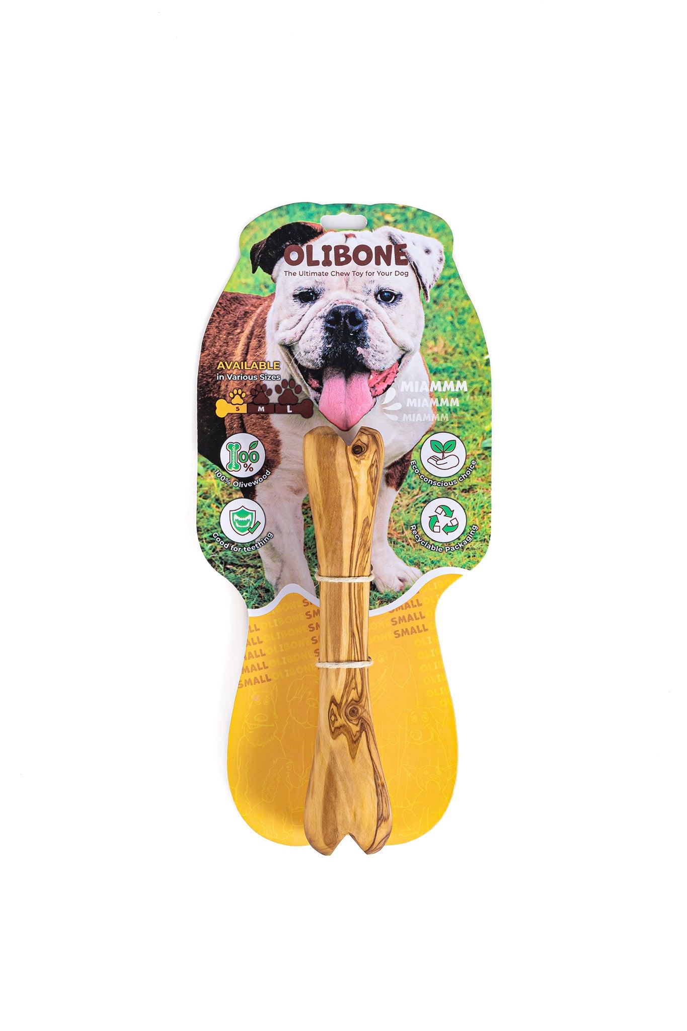 Jouet pour chien Olibone en bois d'olivier - 3 tailles