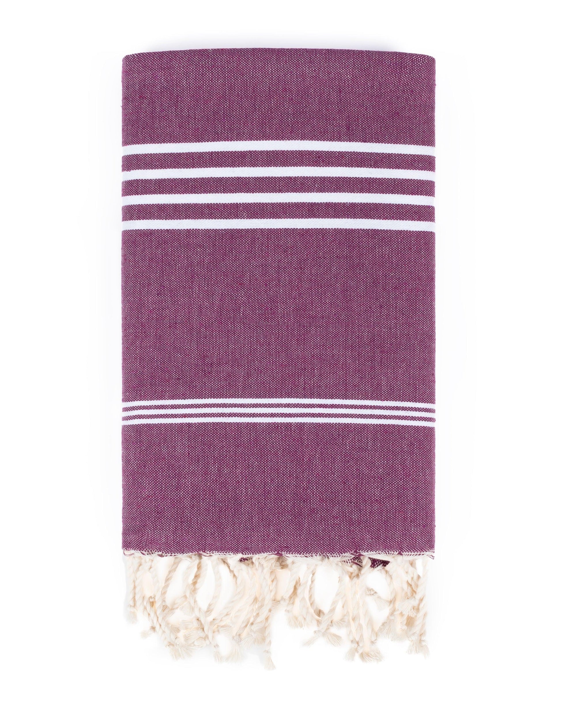 Serviette de plage Turque Aubergine