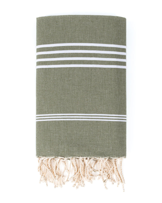Serviette de plage Turque vert kaki